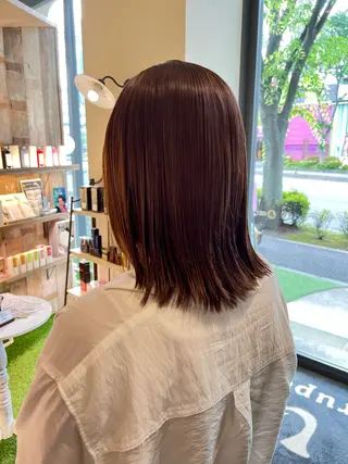 セミロング カラー 艶髪☆外国人風カラー ハイトーン多田修弥のヘアスタイル