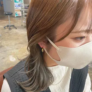 ミディアム カラー ヘアアレンジ 🇰🇷韓国ｽﾀｲﾙ ﾚｲﾔｰ/ayanaのヘアスタイル