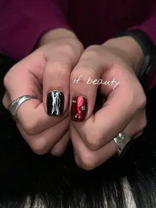 ネイル if Hair＆Nail Salon所属・IKA /海外ネイル /個性派/ワンホンのネイルデザイン