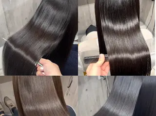 ロング カラー 髪質改善×韓国艶髪 カラー ヒナタ🍒のヘアスタイル