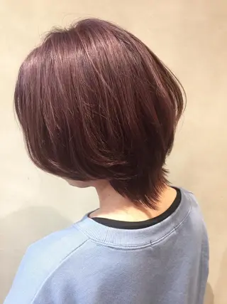 ショート カラー 髪質改善/痛ませ ないカラー/西村航大のヘアスタイル