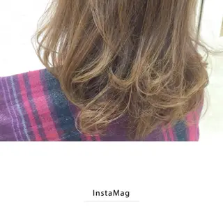 ミディアム セミロング カラー Ly   hair（リーヘア）所属・Lyhair🦊🎀 AKIのヘアスタイル