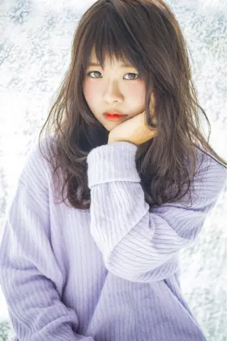 ミディアム セミロング ロング カラー Re:ta Hair 飯田淳平のヘアスタイル