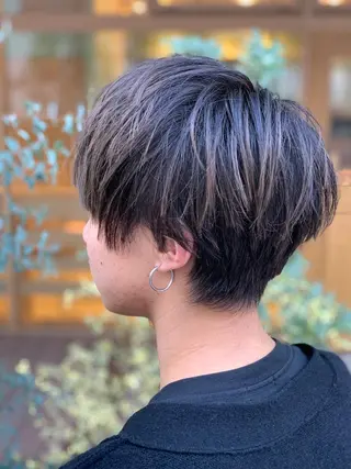 ショート メンズ 縮毛矯正 髪質改善　鈴木のヘアスタイル