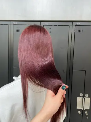ロング 🫧バレイヤージュ/ ハイトーン/ミズキのヘアスタイル