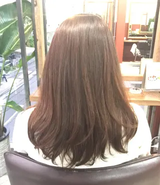 セミロング 福地 礼奈のヘアスタイル