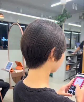 ショート ケアブリーチ/ ハイトーン/牧野のヘアスタイル