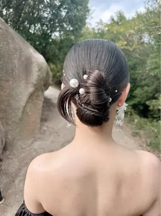 セミロング ヘアアレンジ GRANLUSSO 〜グランルッソ駅前店所属・木口 嘉美のヘアスタイル