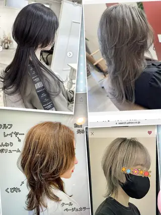 ロング 平川 かなこのヘアスタイル