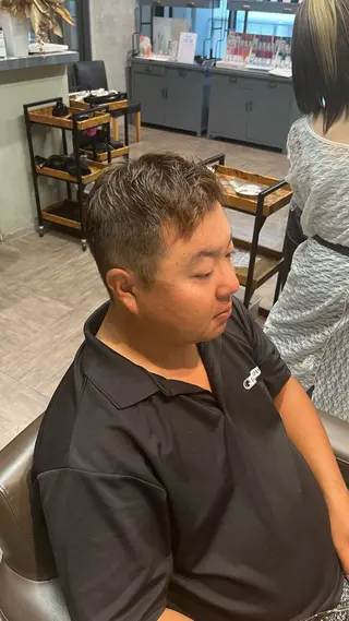 メンズ メンズカット パーマ飯野友喜のヘアスタイル