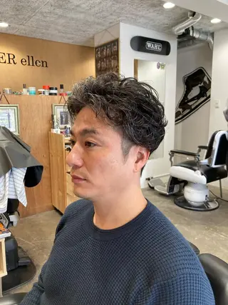 パーマ メンズ BARBER  ellen所属・ellen💈 清塚悠のヘアスタイル