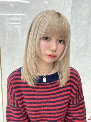 ミディアム 森田 真由香のヘアスタイル