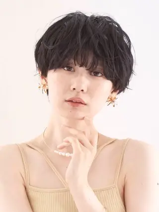 ショート パーマ 💐美しいショート× パーマ💐早坂駆留のヘアスタイル