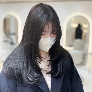 ロング カラー 艶髪・透明感カラー・ 韓国ヘア・Yuriのヘアスタイル