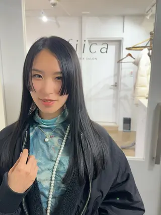 ロング 髪質改善✨艶髪✨ レイヤーカット 田畑のヘアスタイル