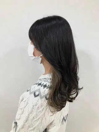 セミロング ショート/白髪ぼかし 君和田若菜のヘアスタイル