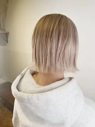 ミディアム カラー ◎ブリーチ・レイヤー 特化TOSHIKI◎のヘアスタイル