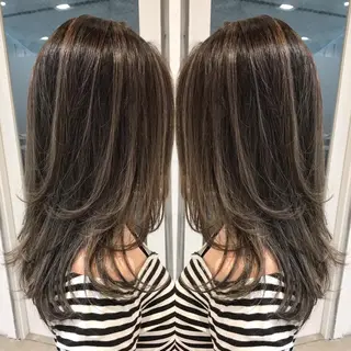 セミロング カラー ヘアアレンジ BANK'S hair所属・💐ケラチン 髪質改善寺坂雄飛💐のヘアスタイル