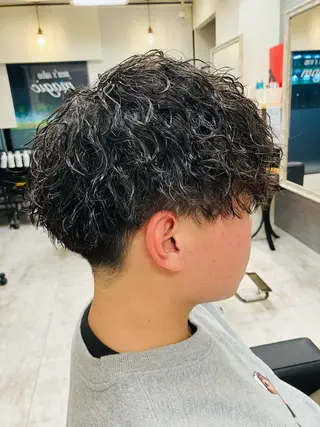 パーマ メンズ メンズ特化/パーマ/ フェードWATARUのヘアスタイル