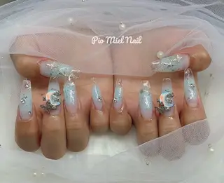 ネイル momo 長さだしのネイルデザイン