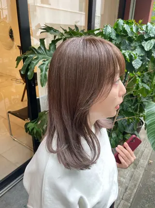 ミディアム 韓国風パーマ/ヘア セット/店長みづきのヘアスタイル
