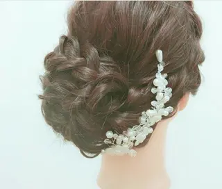 ロング ヘアアレンジ Hair&Make  Delight*のヘアスタイル