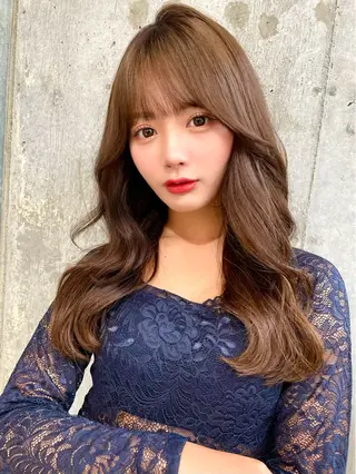 セミロング カラー 韓国ヘア🤍顔周り/ 髪質改善✨/林遼一郎のヘアスタイル