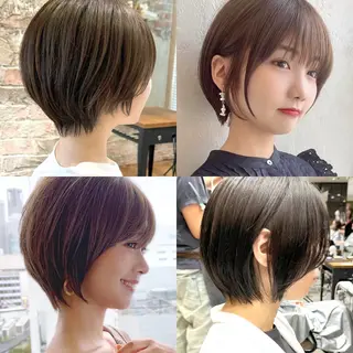 ショート カラー 💍新宿ショート 💍岩田莉奈のヘアスタイル