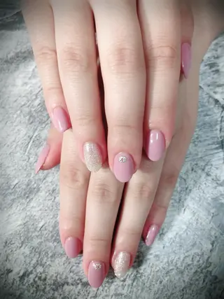 ネイル 北浦和 自爪育成ケアのネイルデザイン