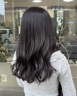 カラー ブリーチなしダブル カラー/暖色/麻咲のヘアスタイル