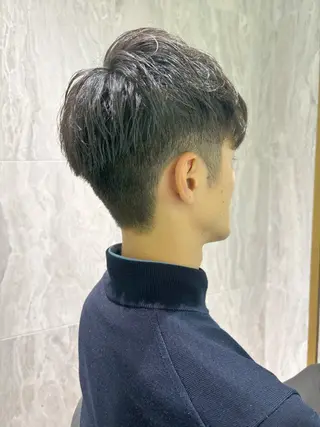 メンズ 切りっぱなしボブ/ ショート/カエ🌛のヘアスタイル