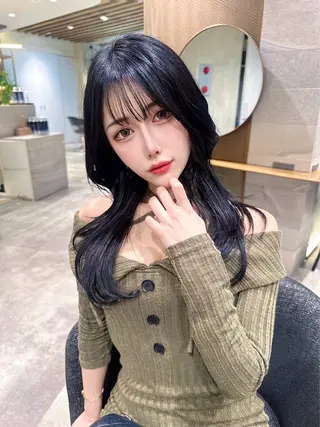 ロング カラー 🌼🌼岡崎 太知🌼🌼のヘアスタイル