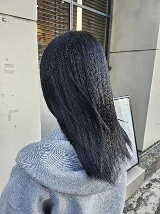 カラー ミディアム 寺西紗友望/髪質改善 ストレート/ボブのヘアスタイル