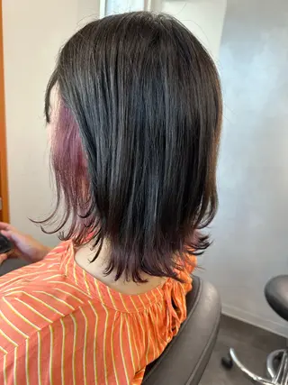 ミディアム 長畑 光紀のヘアスタイル