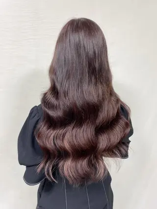 ロング カラー ヘアアレンジ 髪質改善【縮毛矯正】 美髪ボブを量産する人のヘアスタイル