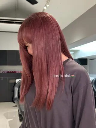 セミロング カラー ショートカット/ ベージュ/moekaのヘアスタイル