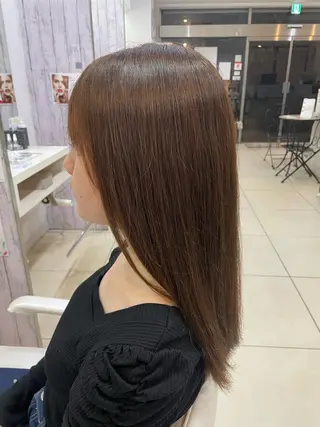 セミロング 🌸暖色髪質改善 MEI🌸のヘアスタイル