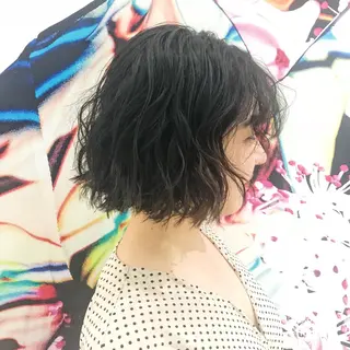 ショート パーマ 苅北 泰輔のヘアスタイル