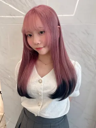 ロング カラー 栄美容師/kiti /ボブ/ケントのヘアスタイル