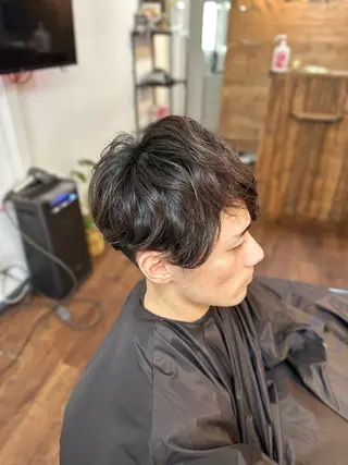 ミディアム パーマ メンズ Lizir ルズィール所属・Luzir⭐︎ GEN⭐︎のヘアスタイル