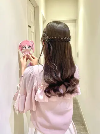 ヘアアレンジ ハイトーンカラー/ 長さだし🐇きょうかのヘアスタイル