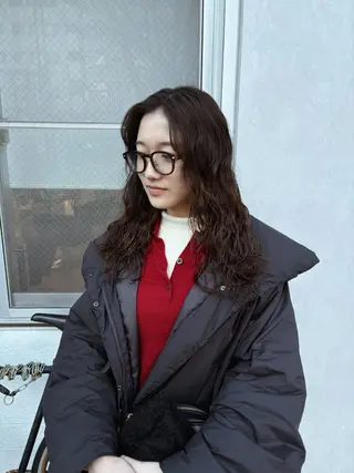 セミロング 【benji】 rena satouのヘアスタイル