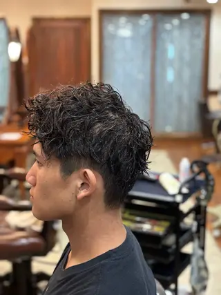 ショート パーマ メンズ おしゃれ泥棒 石原メンズ特化美容師のヘアスタイル