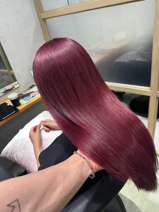 ロング カラー JOS所属・上野ハイトーン/デ ザイン✂︎touiのヘアスタイル