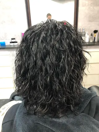 ロング パーマ ヘアアレンジ メンズ Bar Ber HouseLavie所属・中西 将斗のヘアスタイル