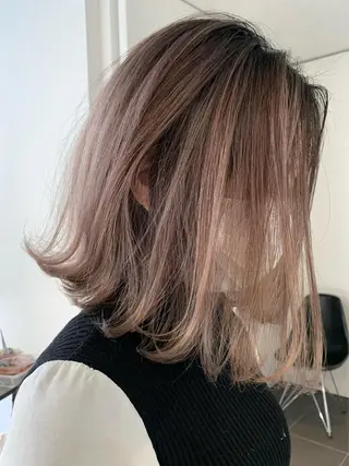 ミディアム カラー 髪質改善land千葉所属・阿部 圭悟のヘアスタイル