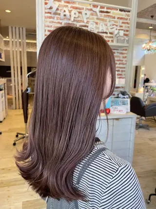 ロング カラー Crén by marie 真嘉比店所属・東恩納 誠のヘアスタイル