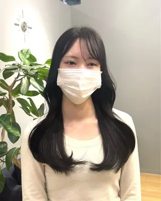 ロング カラー 長谷川 将斗のヘアスタイル