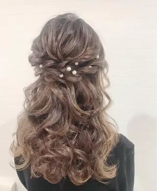 セミロング ヘアアレンジ GRANLUSSO 〜グランルッソ駅前店所属・木口 嘉美のヘアスタイル