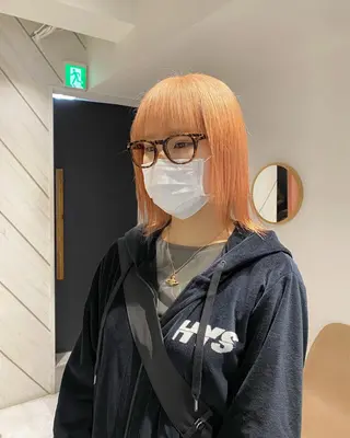 ミディアム デザイン🥇複雑履歴 ハイトーン特化のヘアスタイル